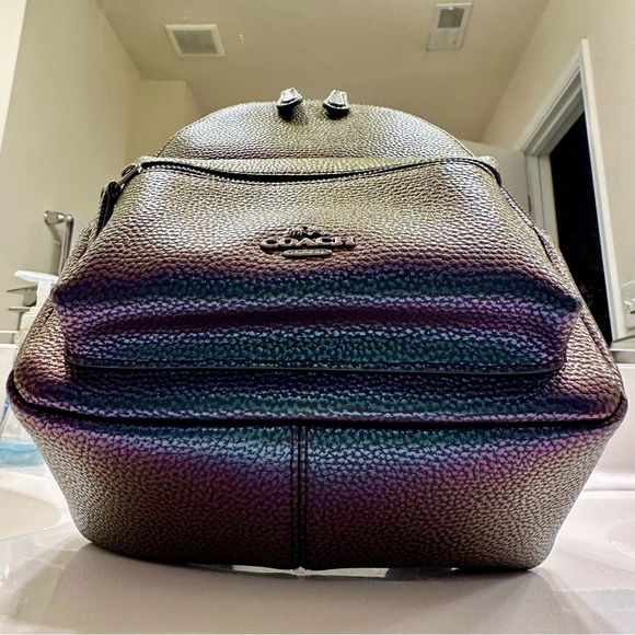 Coach Hologram Oil Slick Charlie Mini Backpack - Picture 5 of 17